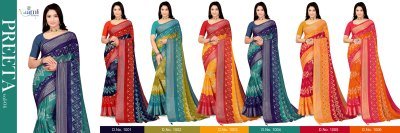 Preeta Vol 4 Georgette Fabric Printed Saree printed saree