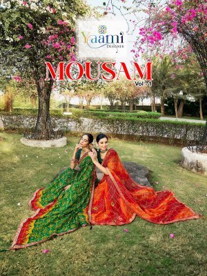 Rudra Creation Mousam Vol 1 Full Digital Lace Saree  